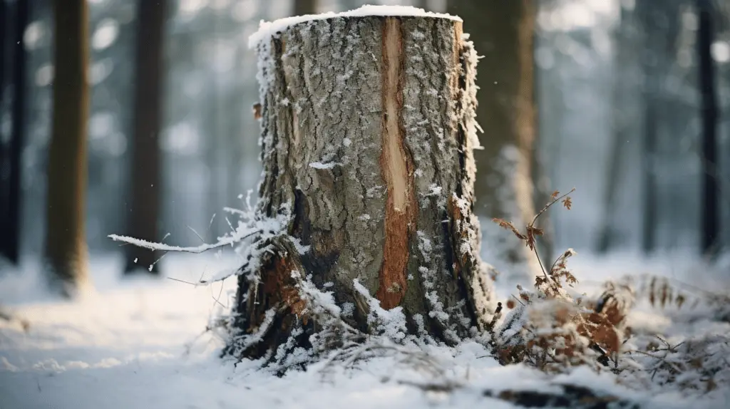 Preparing Your Trees for Winter: Expert Tips for Proper Winter Tree Maintenance 10 empoweredutah 00167 Create an image that depicts a close up o 1d43e279 3939 40de b0d9 83b54d967442 0