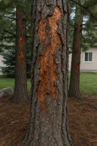 Pine beetle tree damage Utah