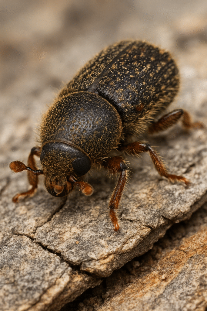 Mountain pine beetle damage