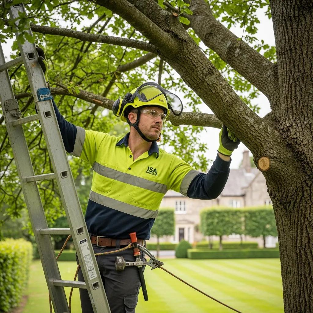 Girdling Roots and Soil Compaction: Hidden Threats to Tree Health in Northern Utah 10 Tree risk assessment Weber County arborist inspecting tree